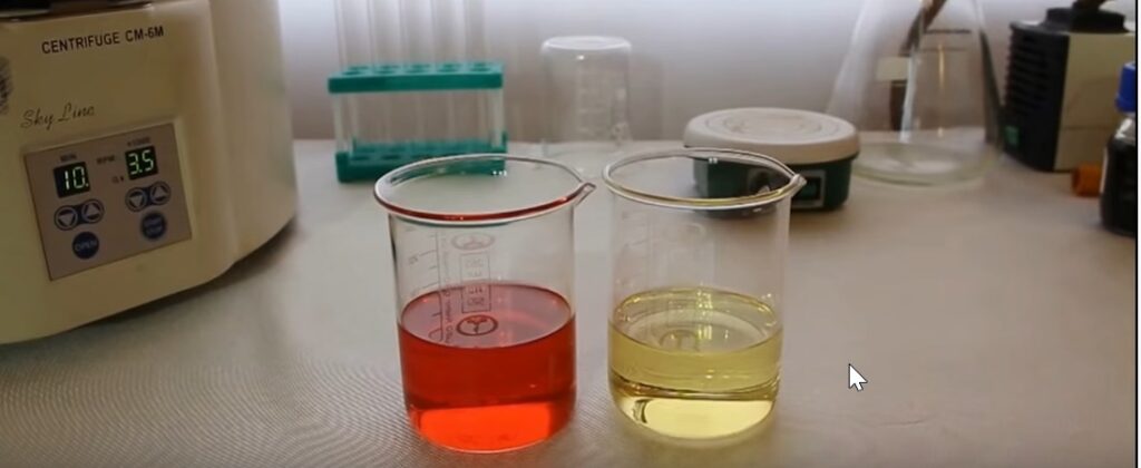 red diesel dye remover